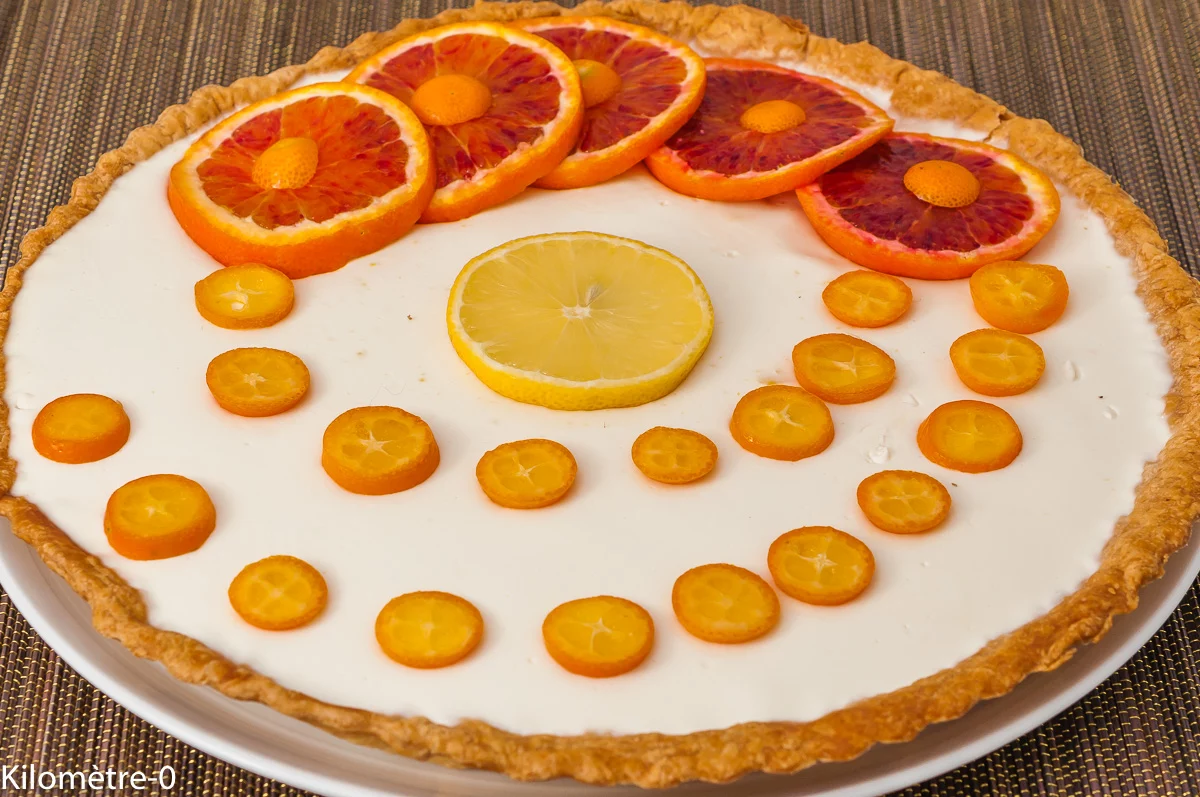 Photo de recette de tarte, panna cotta, fruits, exotique, citron, crème, cuisine italienne, Italie, facile, Kilomètre-0, blog de cuisine réalisée à partir de produits de saison et issus de circuits courts