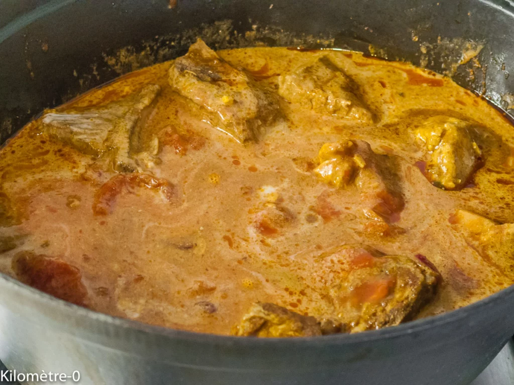 Curry d&rsquo;échine de porc aux blettes - Étape 8