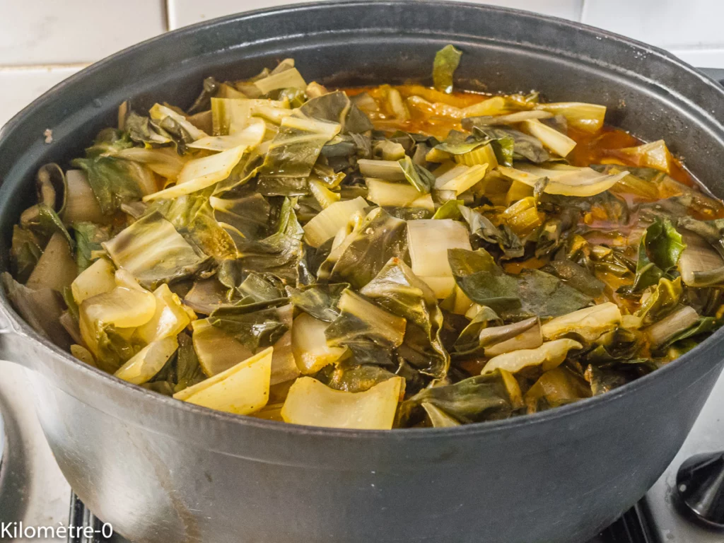 Curry d&rsquo;échine de porc aux blettes - Étape 12