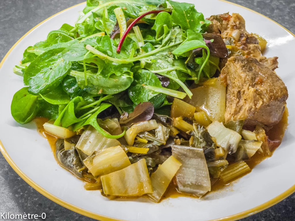 Curry d&rsquo;échine de porc aux blettes - Étape 13