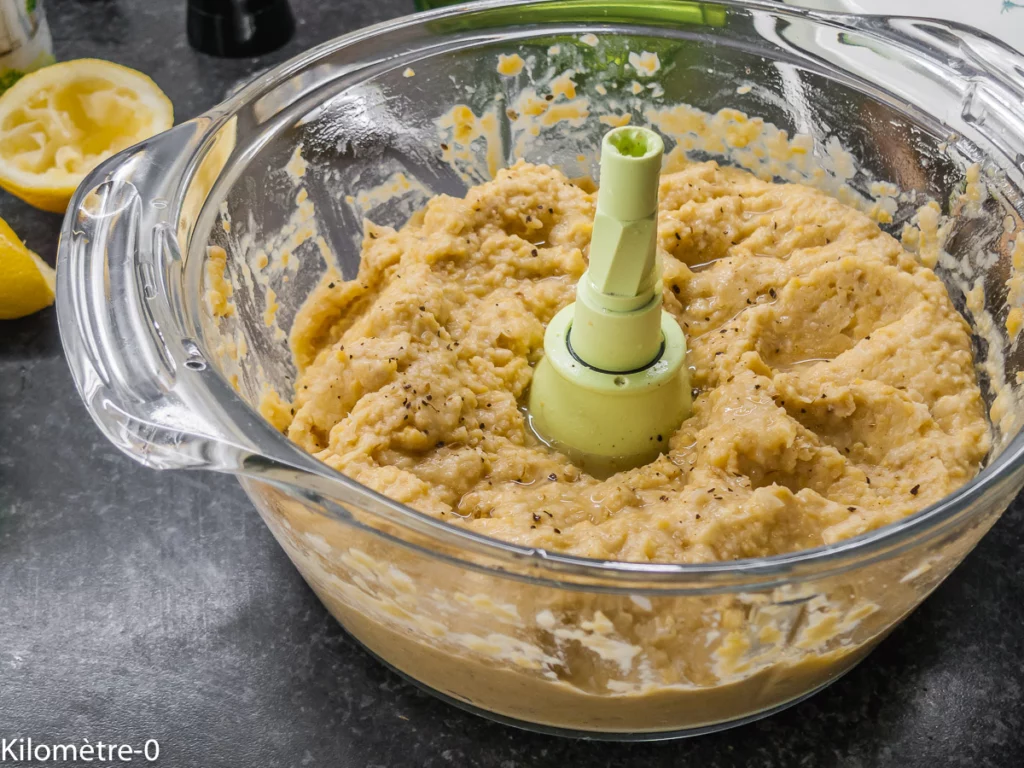 Butternut sur lit d&rsquo;houmous et concassée de noisettes - Étape 2