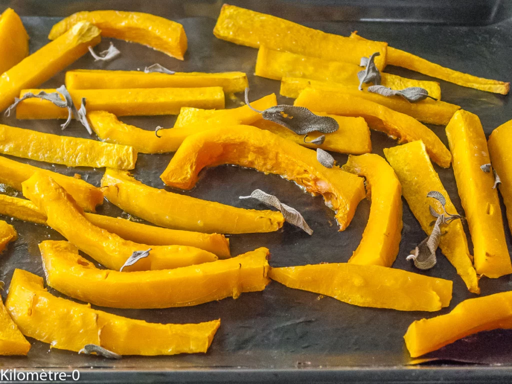 Butternut sur lit d&rsquo;houmous et concassée de noisettes - Étape 5