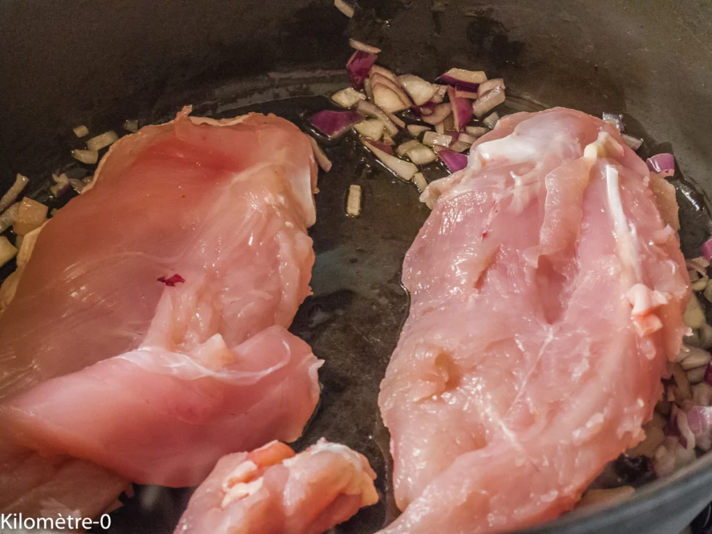 Poulet à la mangue (Burkina Faso) - Étape 4