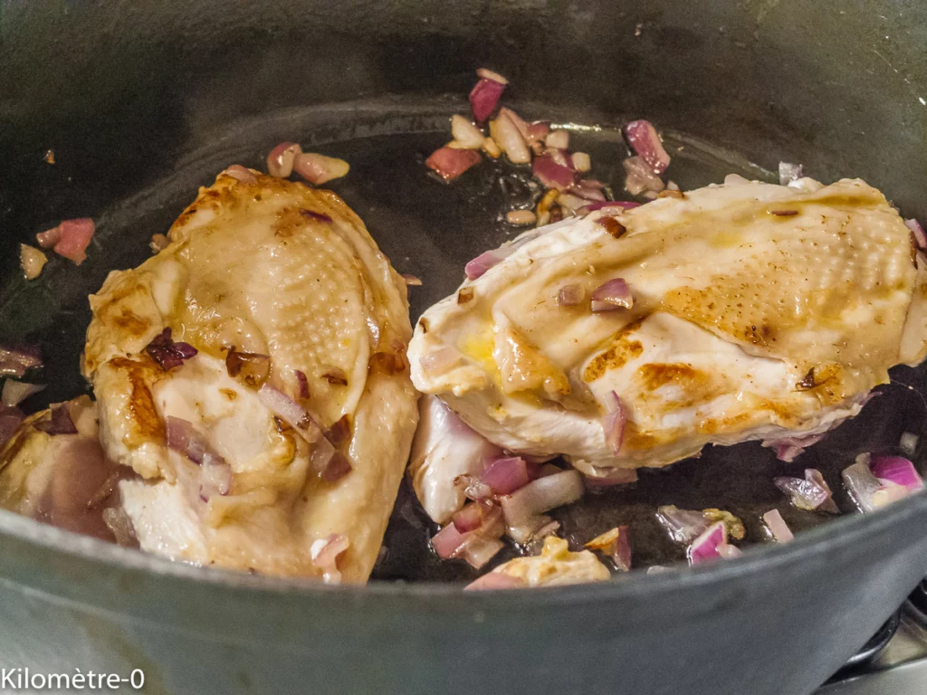 Poulet à la mangue (Burkina Faso) - Étape 5