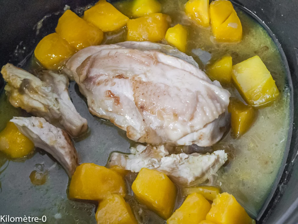Poulet à la mangue (Burkina Faso) - Étape 7