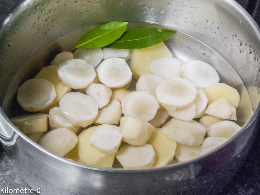 Noix de pétoncles et boudin aux topinambours et noisettes - Étape 2
