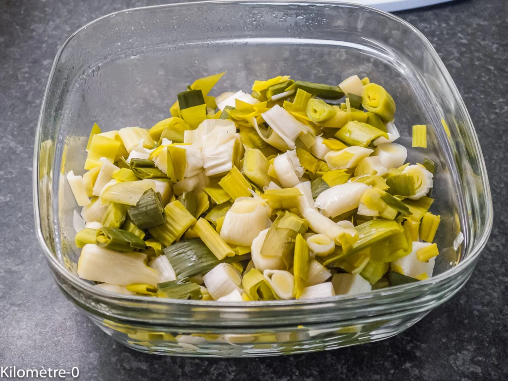 Clafoutis aux poireaux - Étape 2