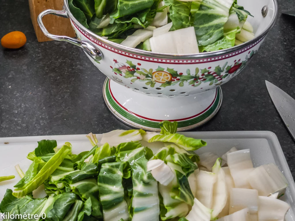 Blettes poêlées à la provençale - Étape 2