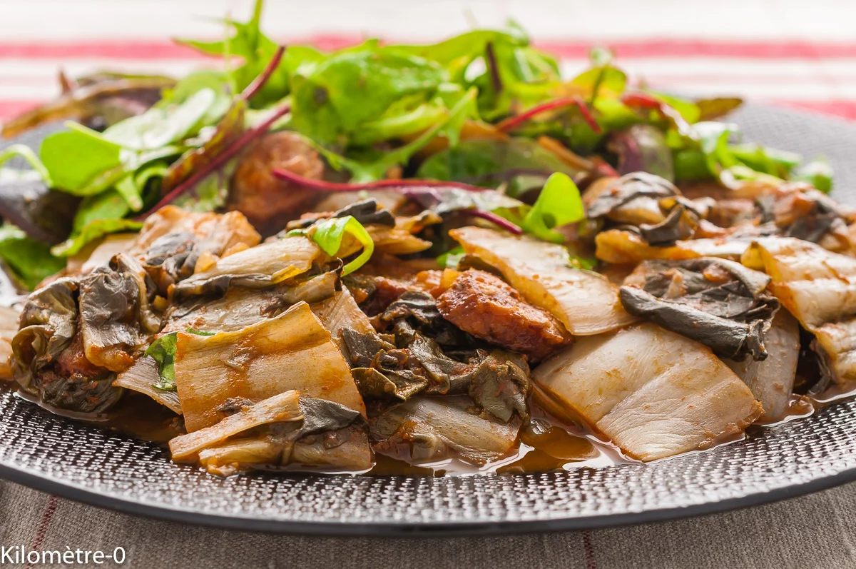 Photo de recette de blettes, légumes, automne, hiver, printemps, provençale, healthy, anti inflammatoire, bio de Kilomètre-0, blog de cuisine réalisée à partir de produits de saison et issus de circuits courts