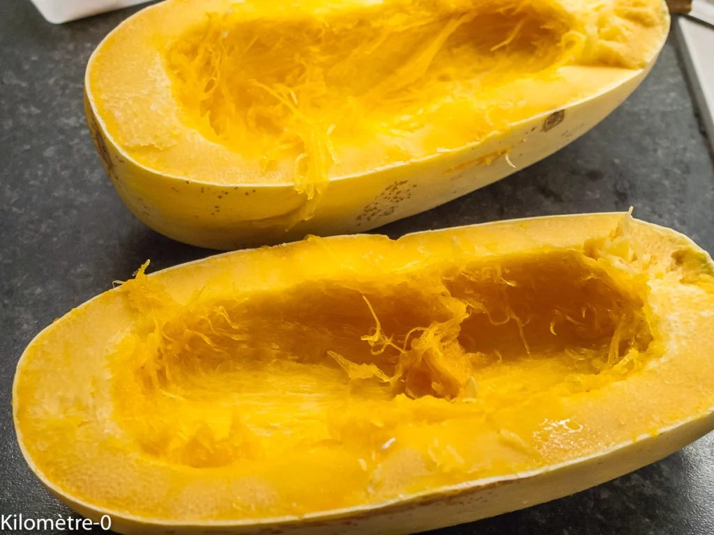 Courge spaghetti aux lentilles - Étape 4