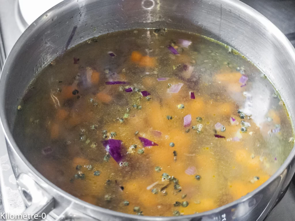 Courge spaghetti aux lentilles - Étape 2