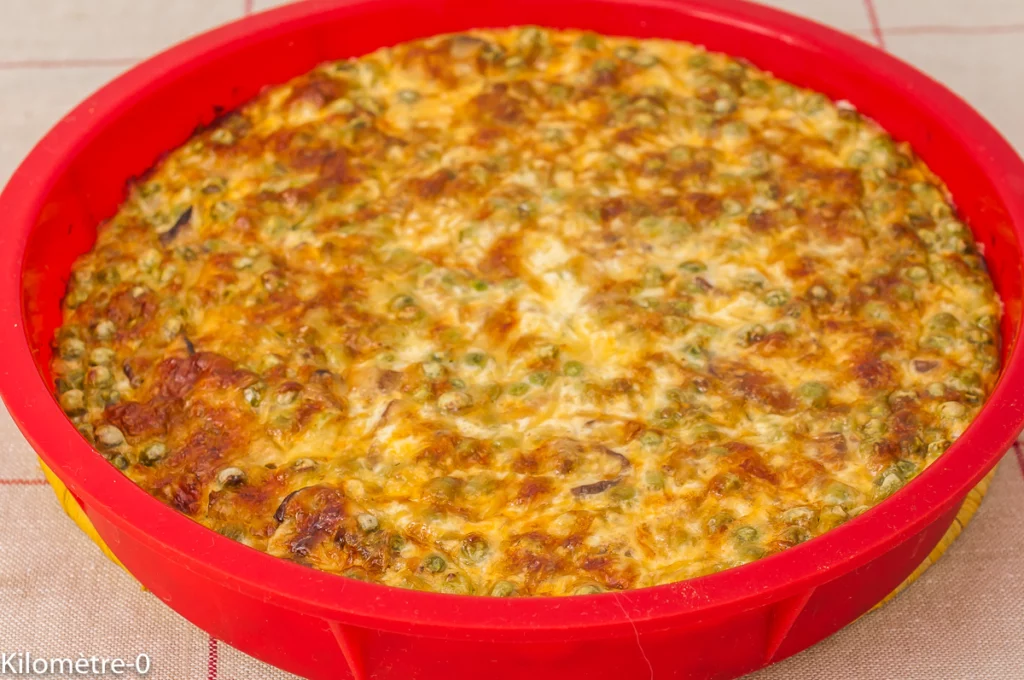 Clafoutis salé aux cèpes et petits pois - Étape 7