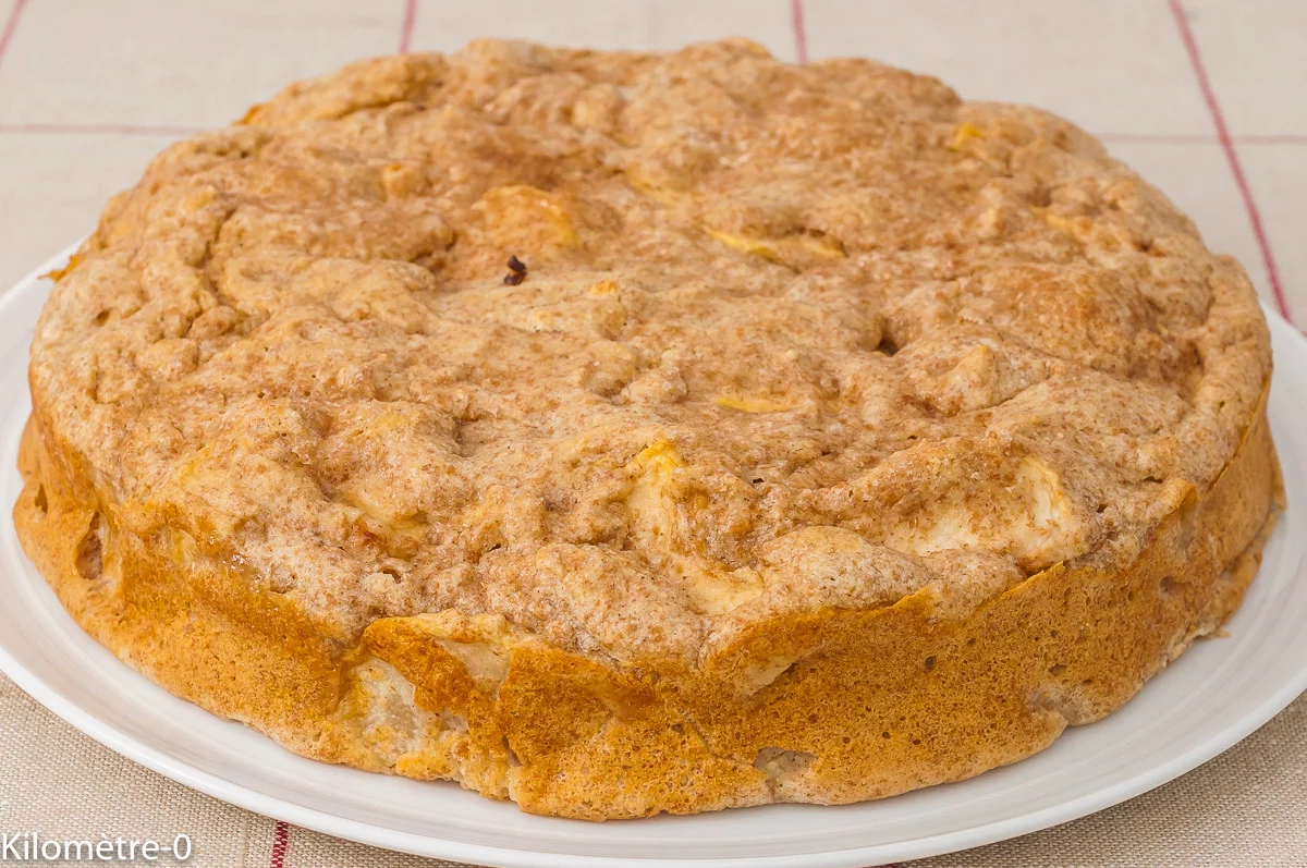 Photo de recette de dessert, gâteau, pommes, ricotta, facile, rapide, économique, automne, hiver, bio, Kilomètre-0, blog de cuisine réalisée à partir de produits de saison et issus de circuits courts