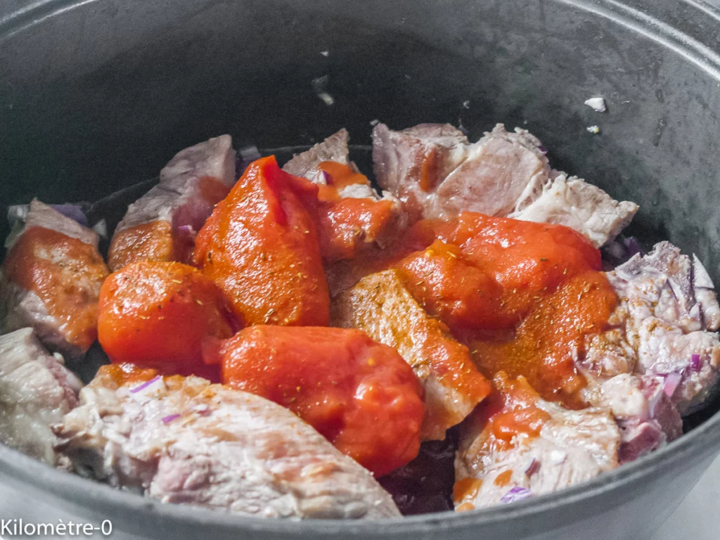 Compotée de porc aux épices, carottes et pruneaux - Étape 4