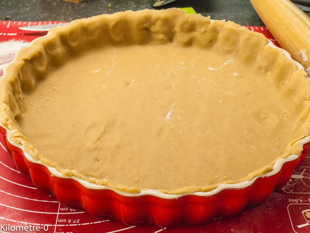 Quiche aux cèpes et petits pois - Étape 4