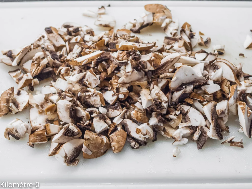 Briks aux poireaux et champignons - Étape 1