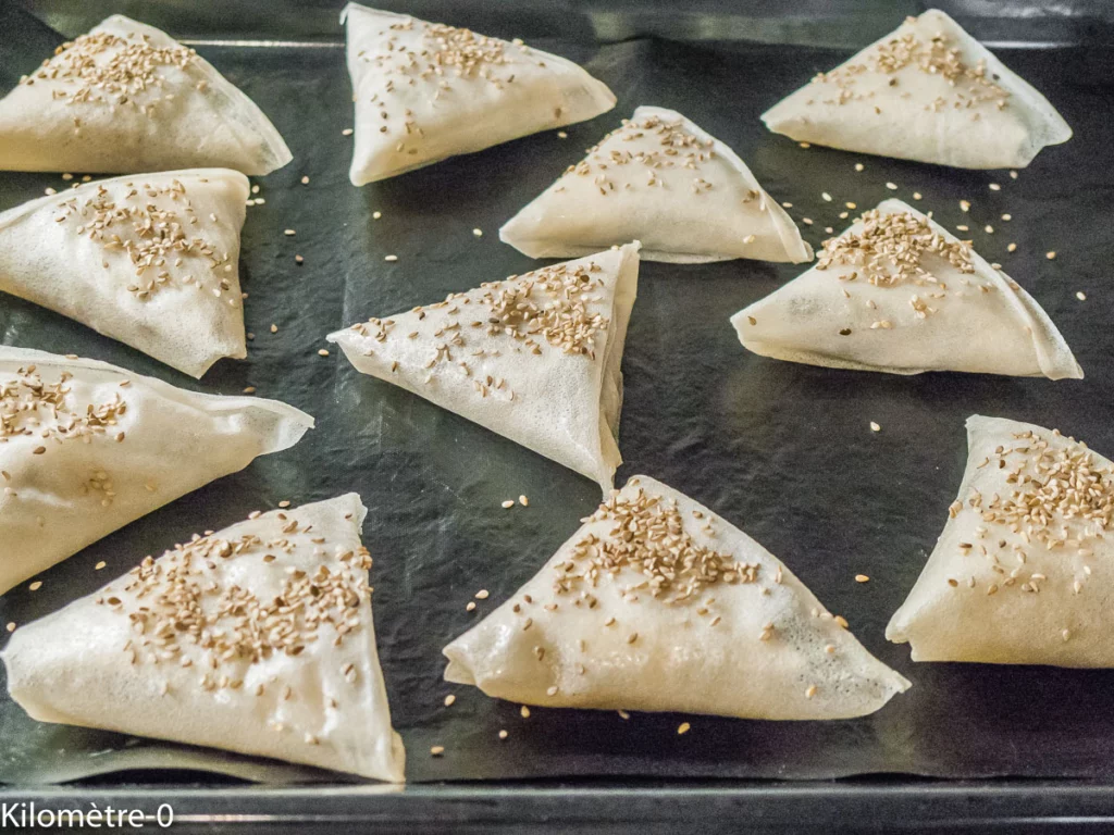 Briks aux poireaux et champignons - Étape 6