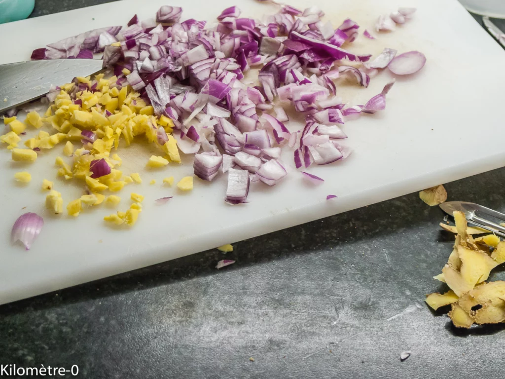Cocotte de porc au curry, lait de coco et ananas - Étape 2