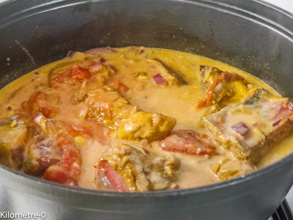 Cocotte de porc au curry, lait de coco et ananas - Étape 6