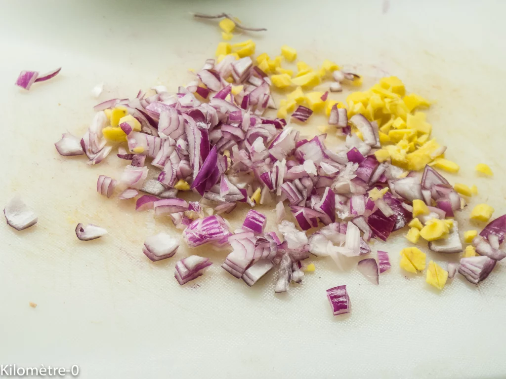 Riz sauté au chou pak choi et aux oeufs - Étape 3