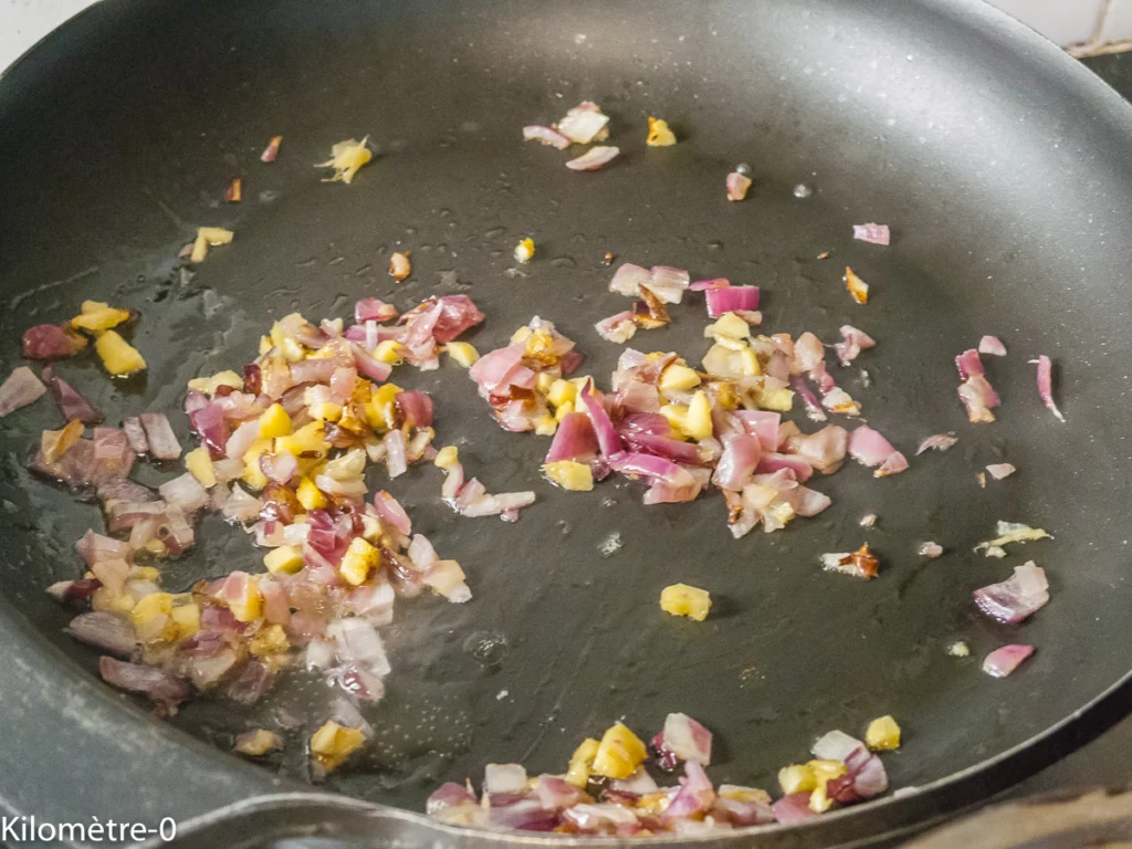 Riz sauté au chou pak choi et aux oeufs - Étape 4
