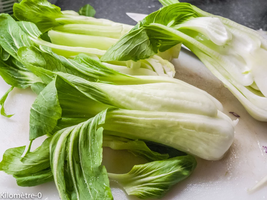 Riz sauté au chou pak choi et aux oeufs - Étape 5