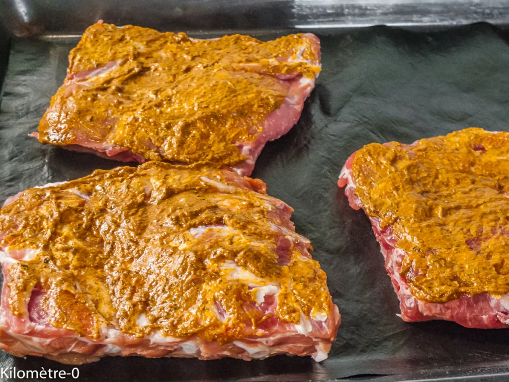 Spare ribs aux épices, salade de fèves et betteraves - Étape 3