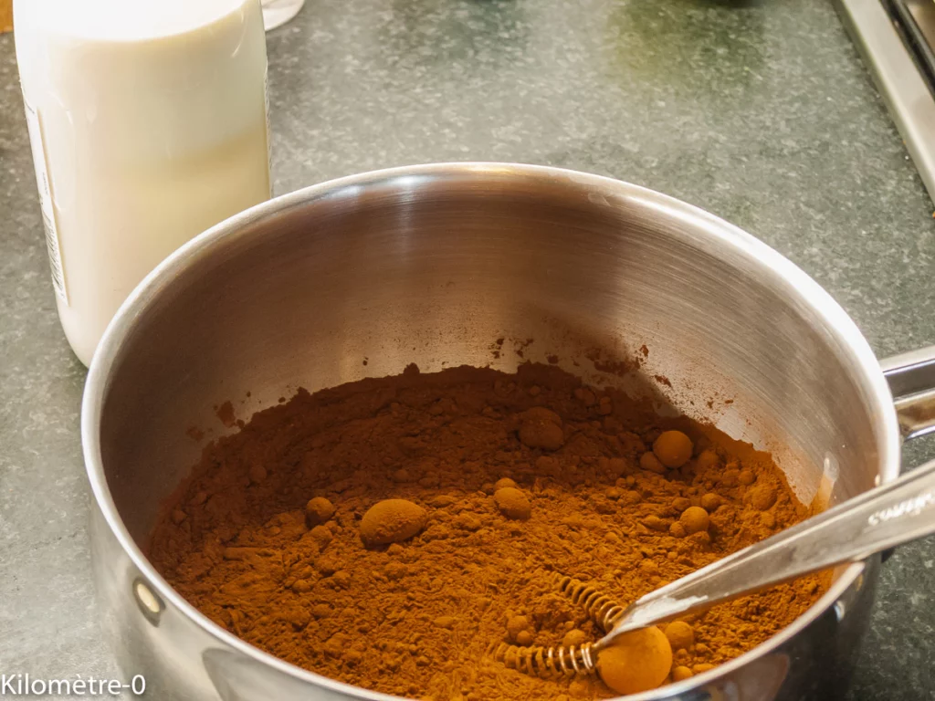 Flan au chocolat - Étape 3