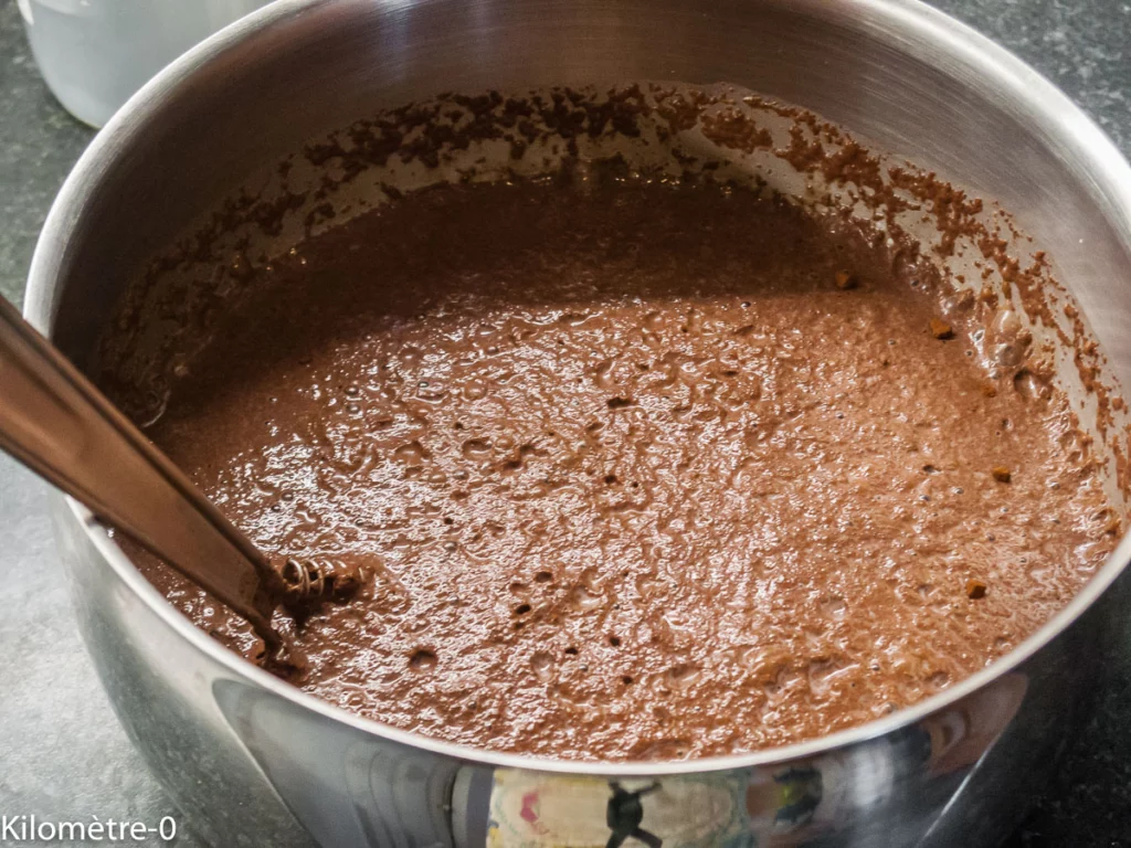 Flan au chocolat - Étape 4