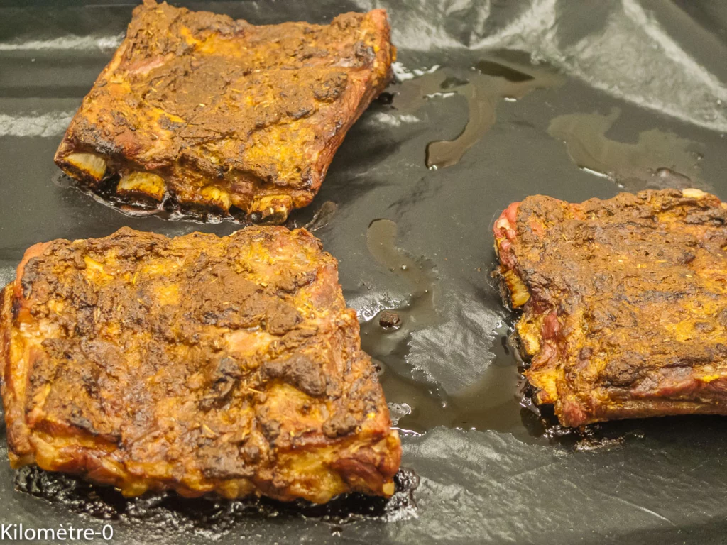 Spare ribs aux épices, salade de fèves et betteraves - Étape 4