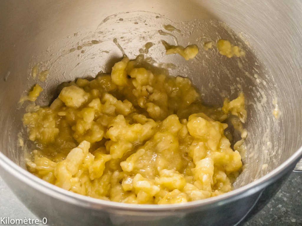 Gâteau du matin banane, orange et chocolat - Étape 2