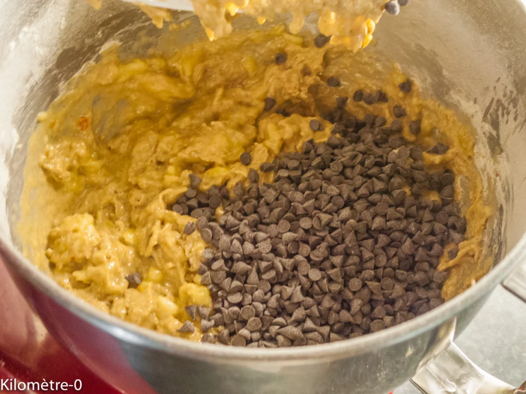 Gâteau du matin banane, orange et chocolat - Étape 6
