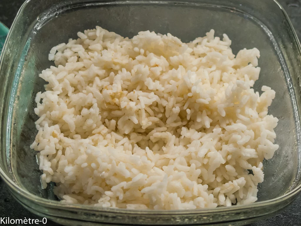 Riz sauté au chou pak choi et aux oeufs - Étape 1