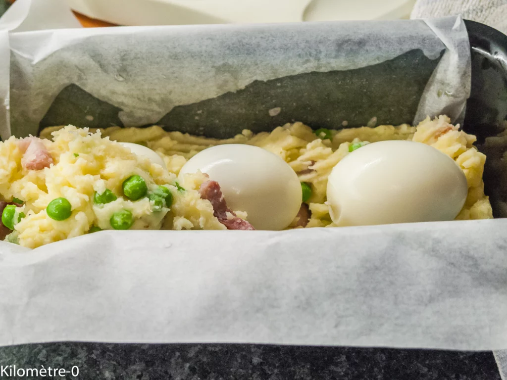 Terrine de pommes de terre aux lardons et œufs - Étape 9