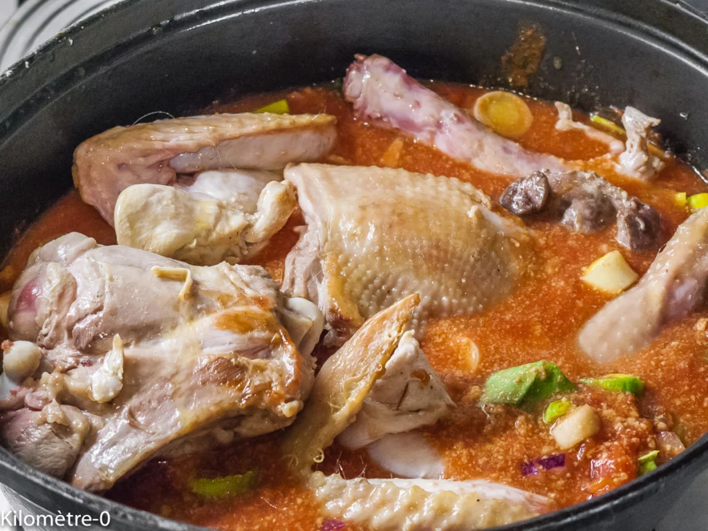 Poulet aux arachides (Afrique du Sud) - Étape 11