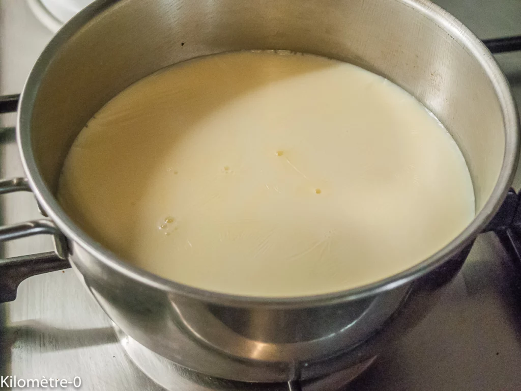 Flan pâtissier au coulis de cassis - Étape 4