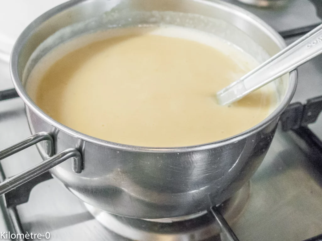 Flan pâtissier au coulis de cassis - Étape 7