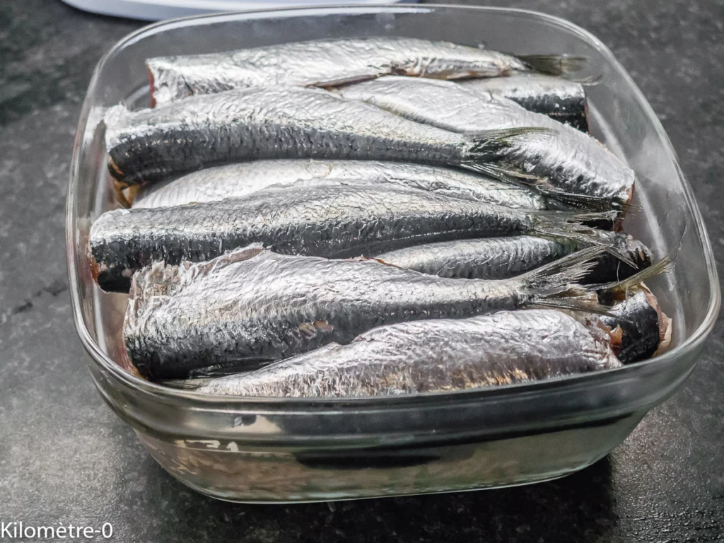 Sardines, semoule aux fèves, petits pois et fines herbes - Étape 1
