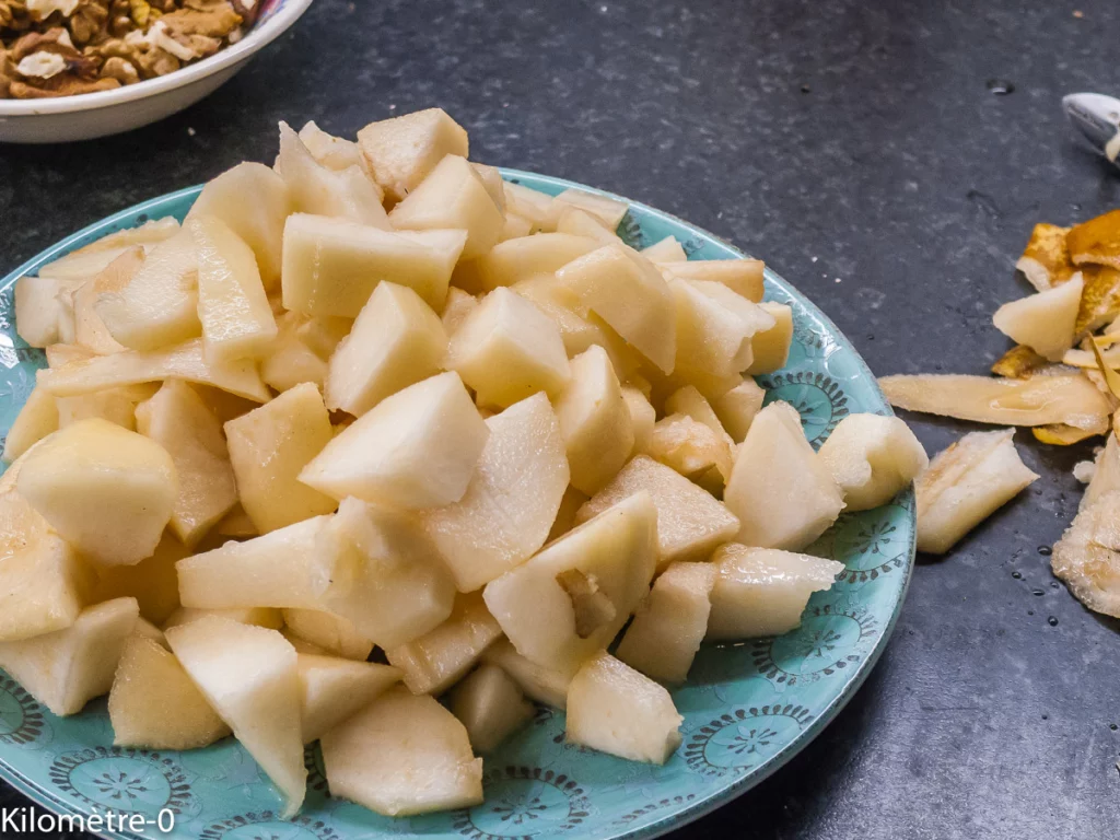 Gâteau du matin noisettes, noix et poires - Étape 6