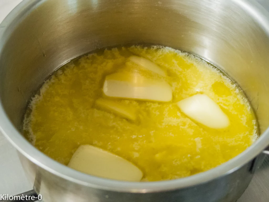 Gâteau du matin noisettes, noix et poires - Étape 2