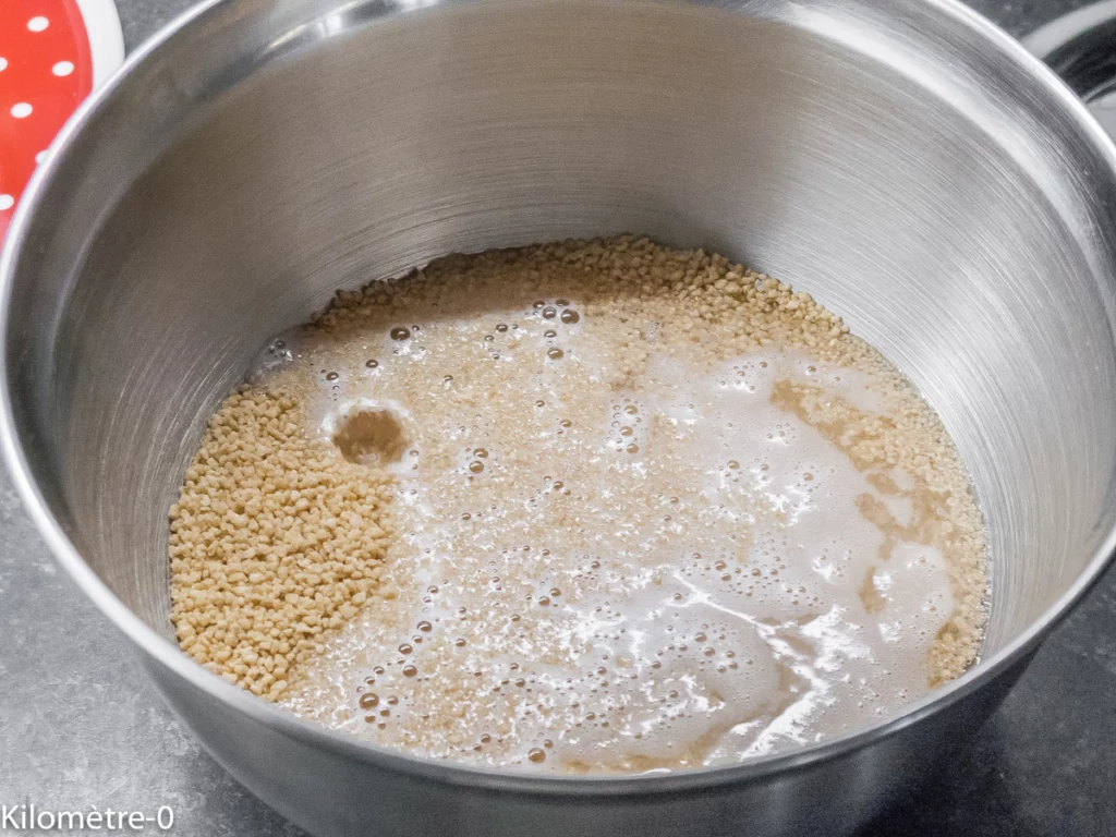 Cuisson de la semoule de blé dur, couscous - Étape 3
