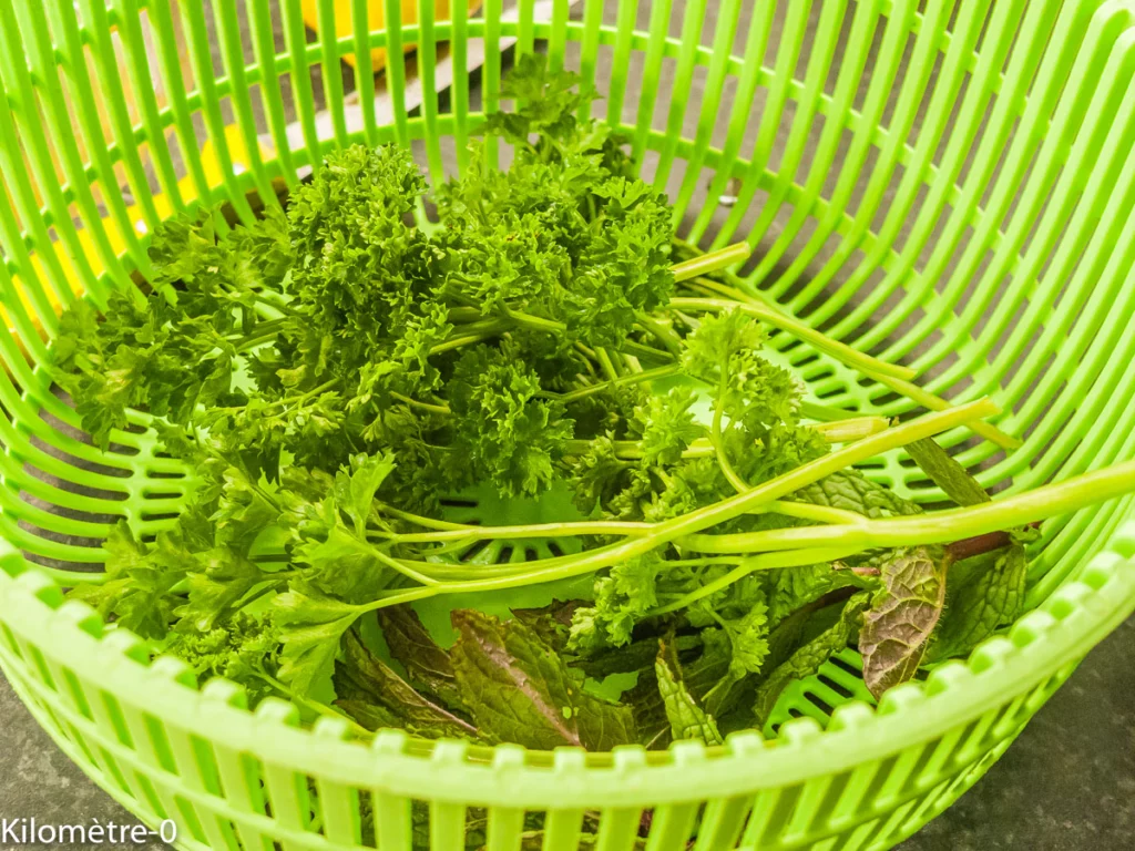 Œufs au chorizo, semoule aux fèves et petits pois - Étape 7