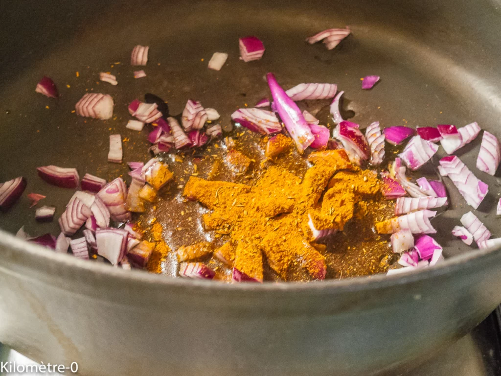 Échine de porc aux lentilles et patates douces - Étape 1