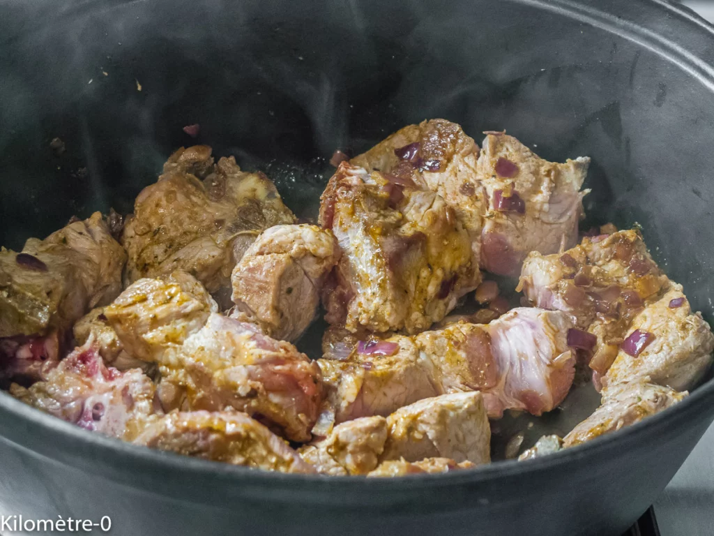 Échine de porc aux lentilles et patates douces - Étape 4
