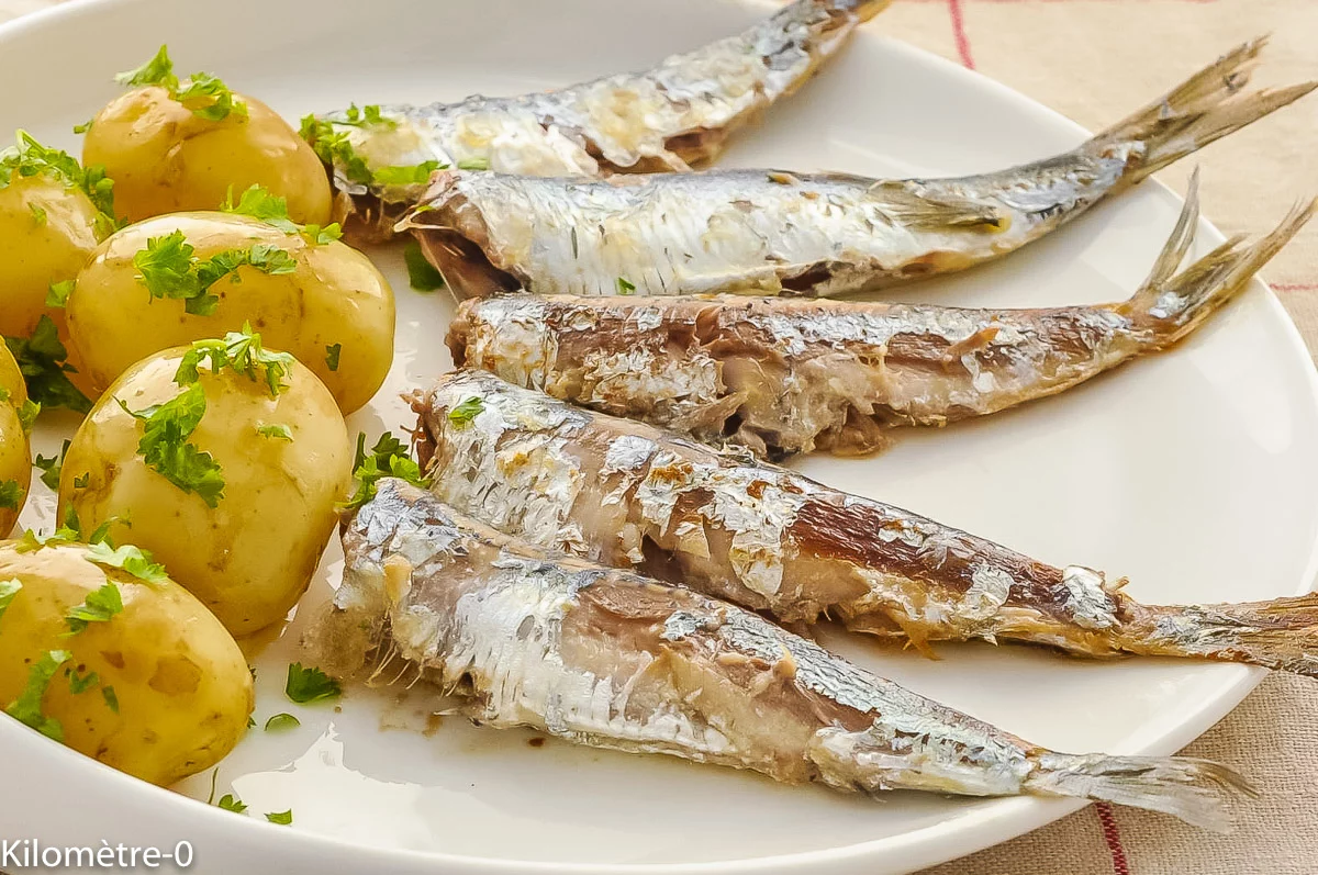 Photo de recette de sardines, beurre, poisson, poisson bleu, petits poissons, pommes de terre nouvelles, Bretagne, cuisine bretonne, facile, rapide, beurre, Kilomètre-0, blog de cuisine réalisée à partir de produits de saison et issus de circuits courts