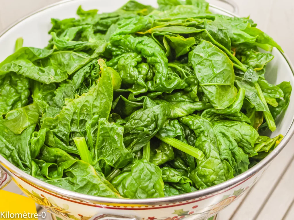 Oeufs aux épinards - Étape 1