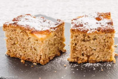 Photo de recette de gâteau,  dessert, carré, citron, pommes, facile, fruits, hiver, automne, bio, gros gâteau, Kilomètre-0, blog de cuisine réalisée à partir de produits de saison et issus de circuits courts