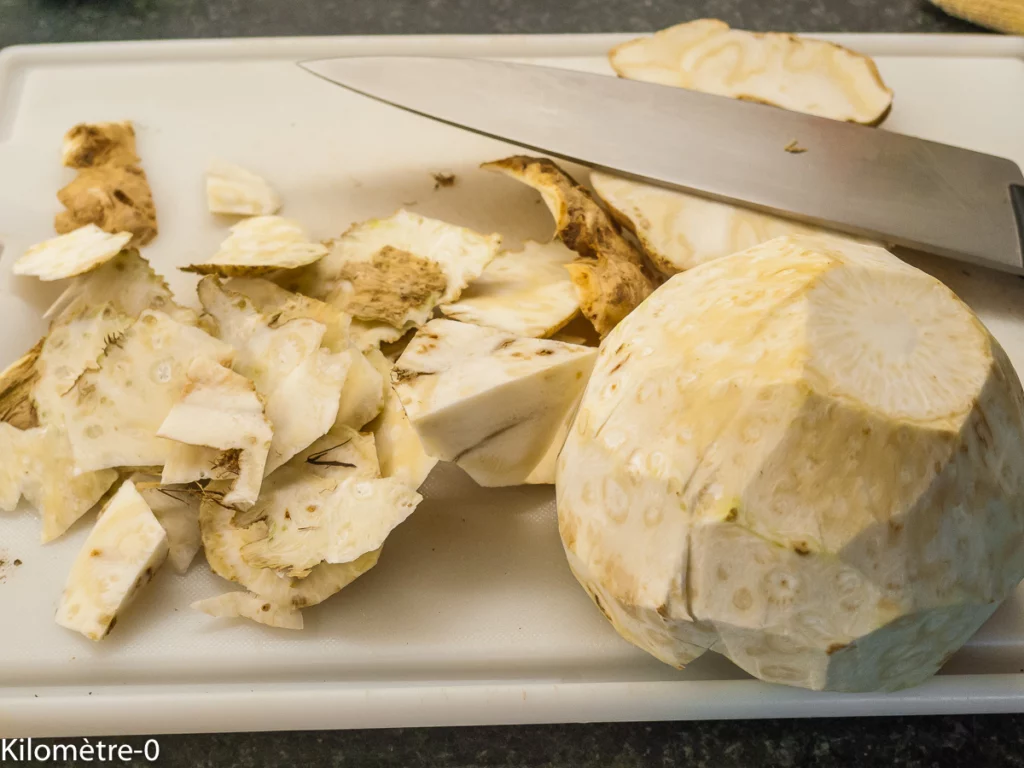 Céleri rave rémoulade aux pommes et à l&rsquo;araignée - Étape 2
