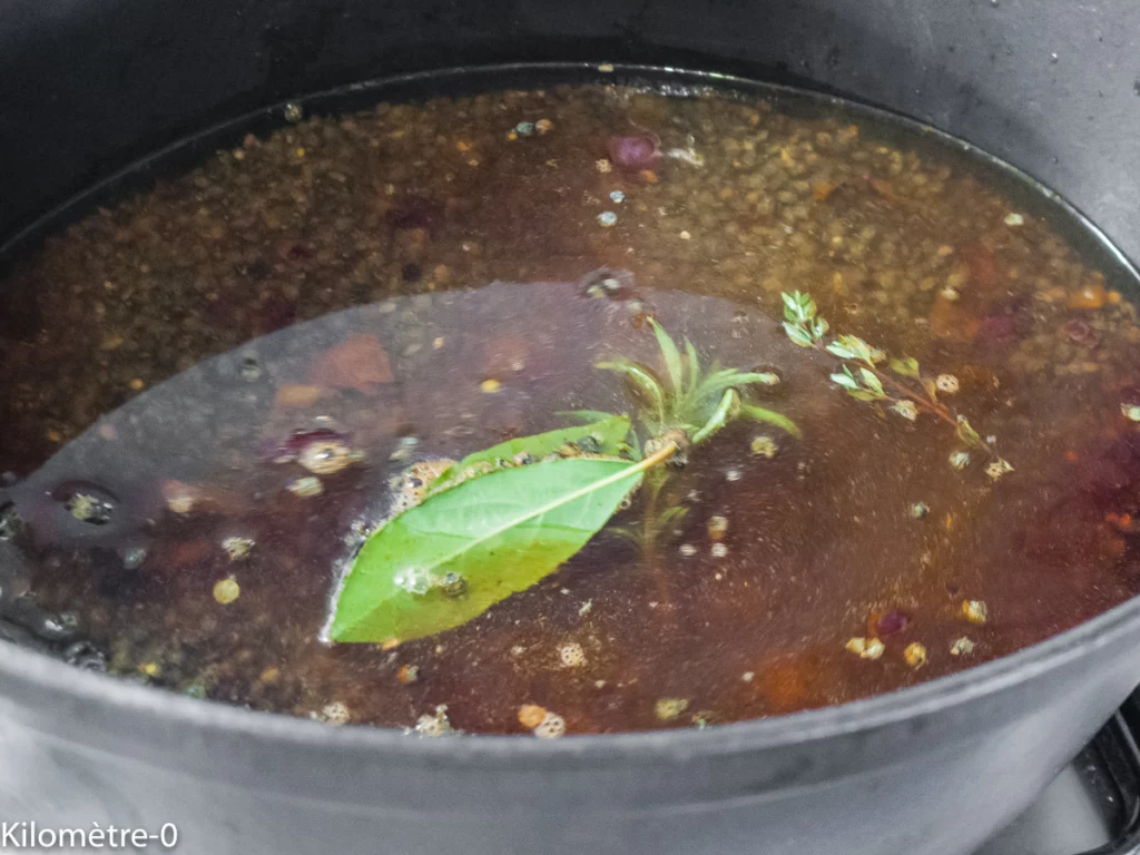 Potée de saucisses aux lentilles et légumes d&rsquo;hiver - Étape 6