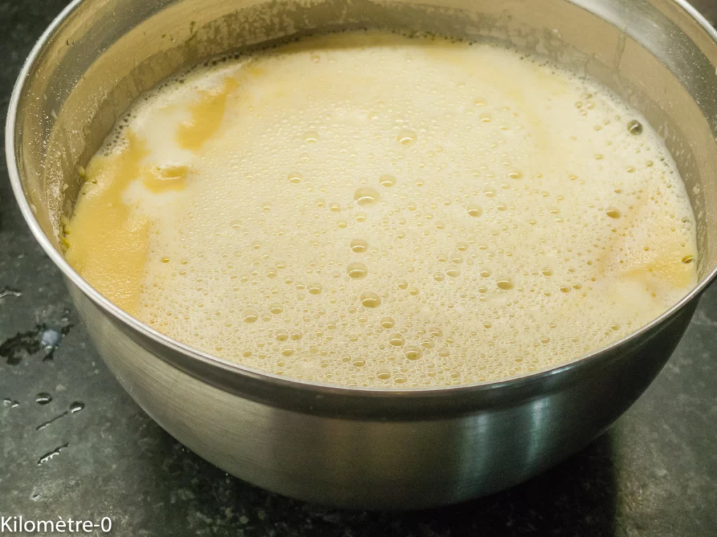 Flan pâtissier coco griottes - Étape 5